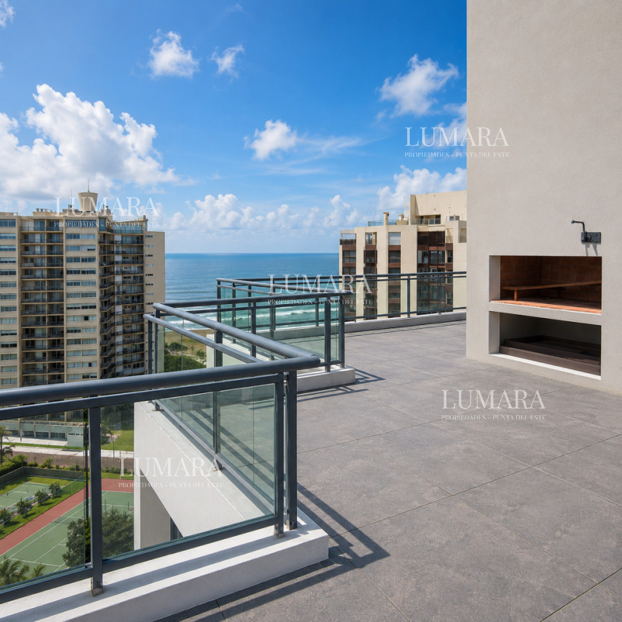 Apartamento ID.3640 - Apartamento con Vista al Mar moderno con garage Playa Brava Punta del Este