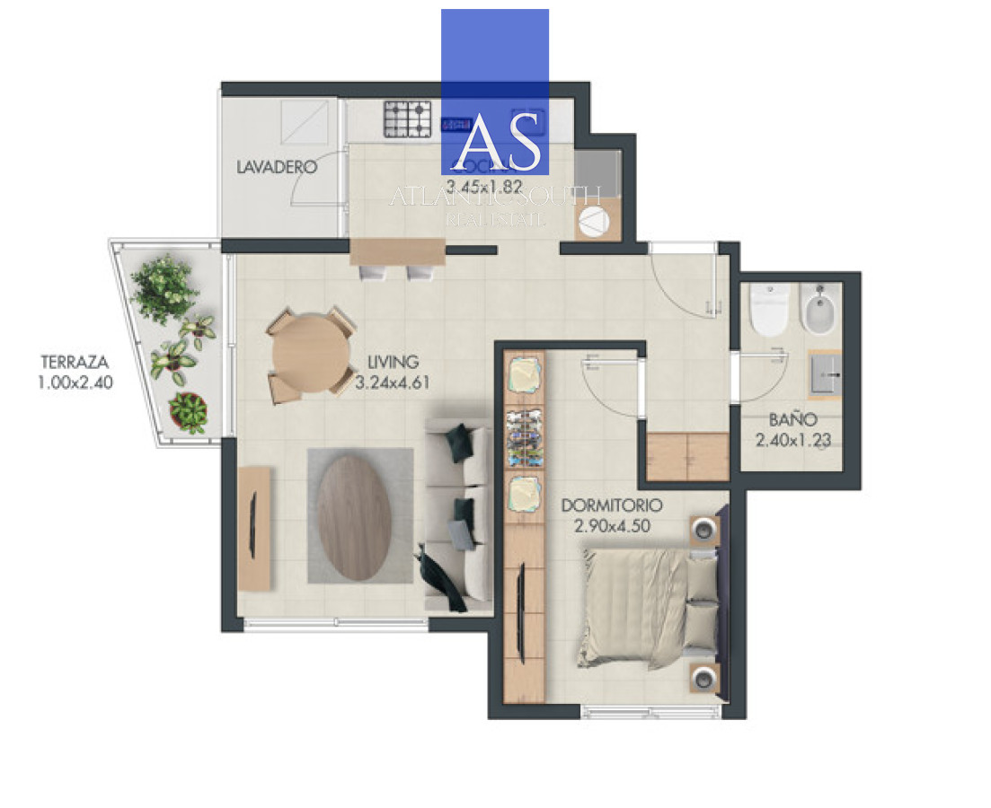 Apartamento 1 dormitorio Torre de calidad en construcción entrega Febrero 2026 ley vivienda promovida terraza y garage - GoPunta - Portal Inmobiliario de Punta del Este - Maldonado