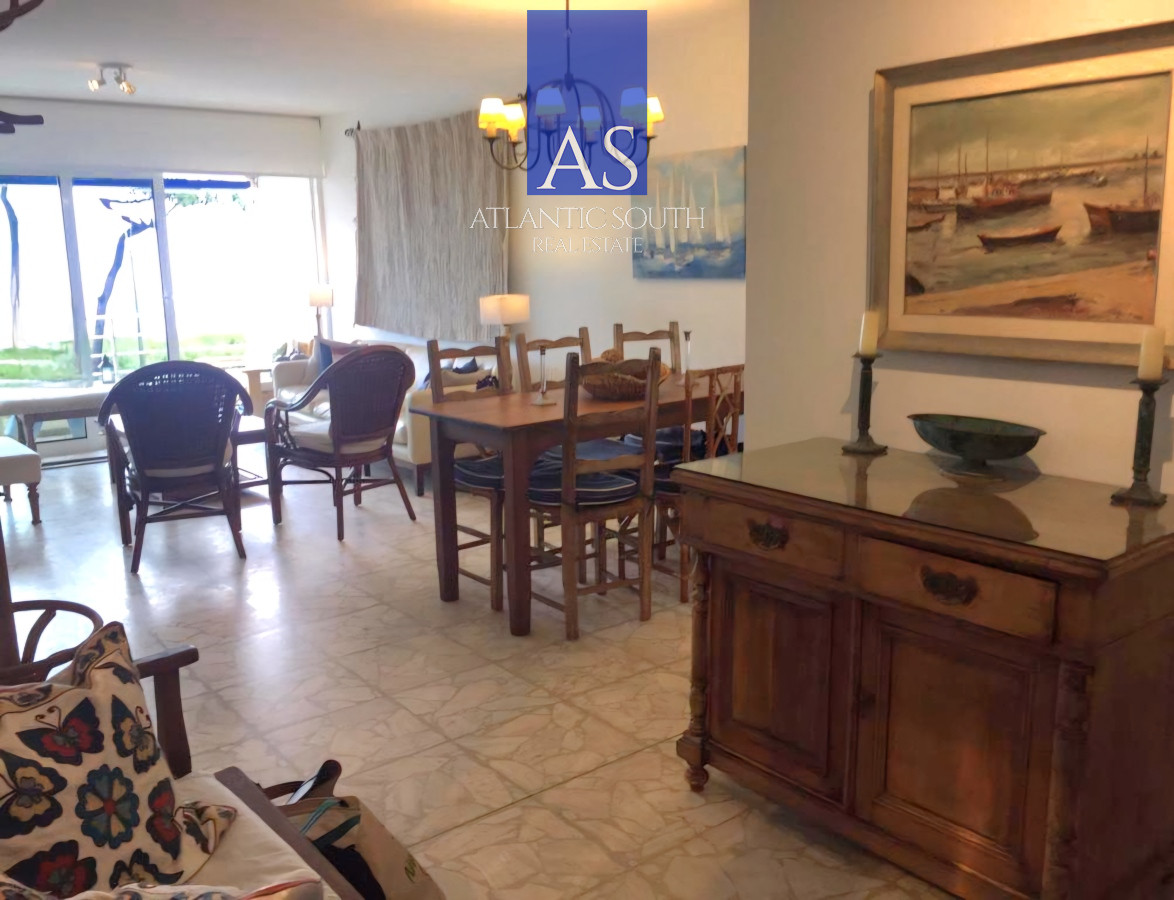 Apartamento ID.3649 - Apartamento 3 dormitorios con estufa a leña y parrillero primera linea Playa Mansa