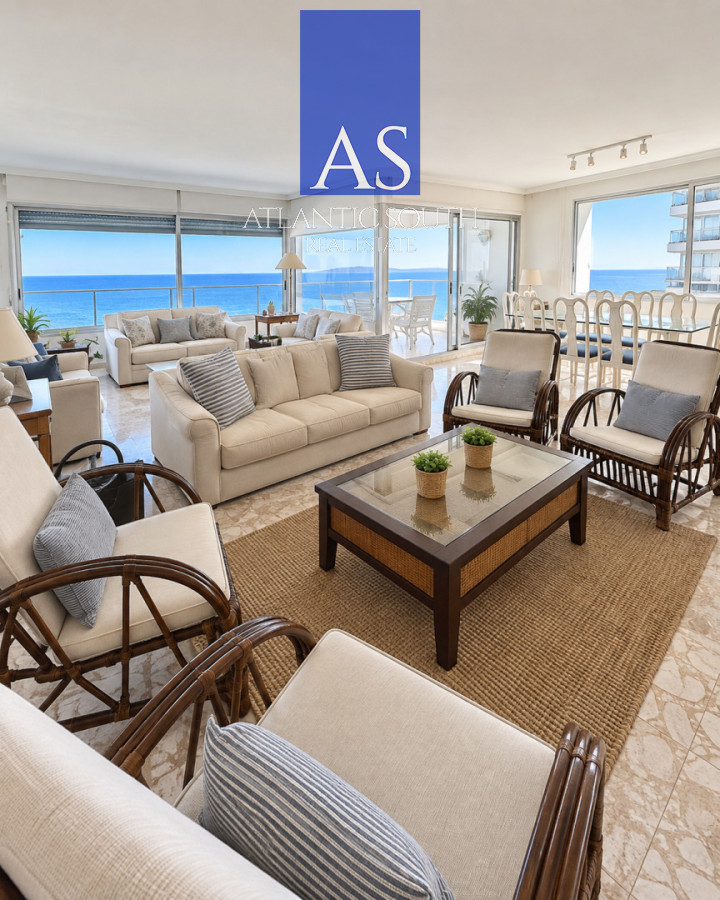 Apartamento ID.5117 - Apartamento en venta y alquiler, frente al mar, primera linea mansa, Punta del Este