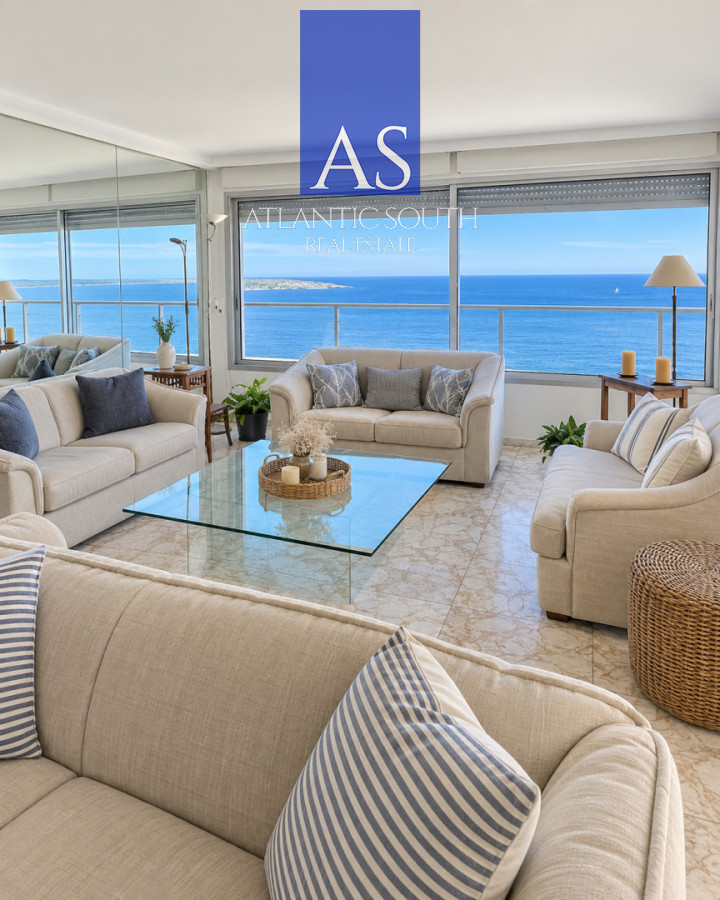 Apartamento ID.5117 - Apartamento en venta y alquiler, frente al mar, primera linea mansa, Punta del Este