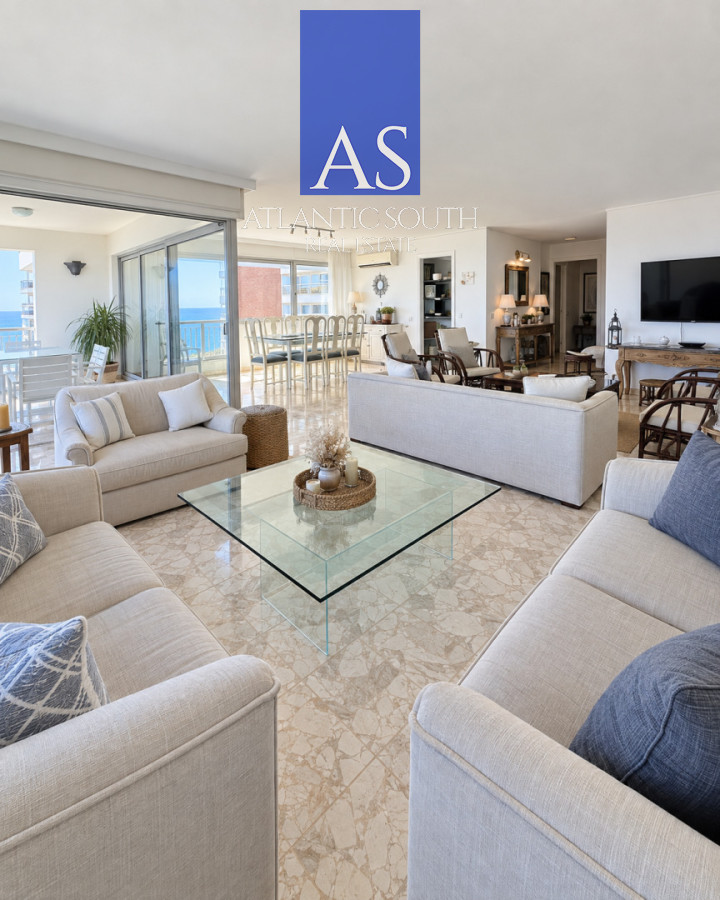 Apartamento ID.5117 - Apartamento en venta y alquiler, frente al mar, primera linea mansa, Punta del Este