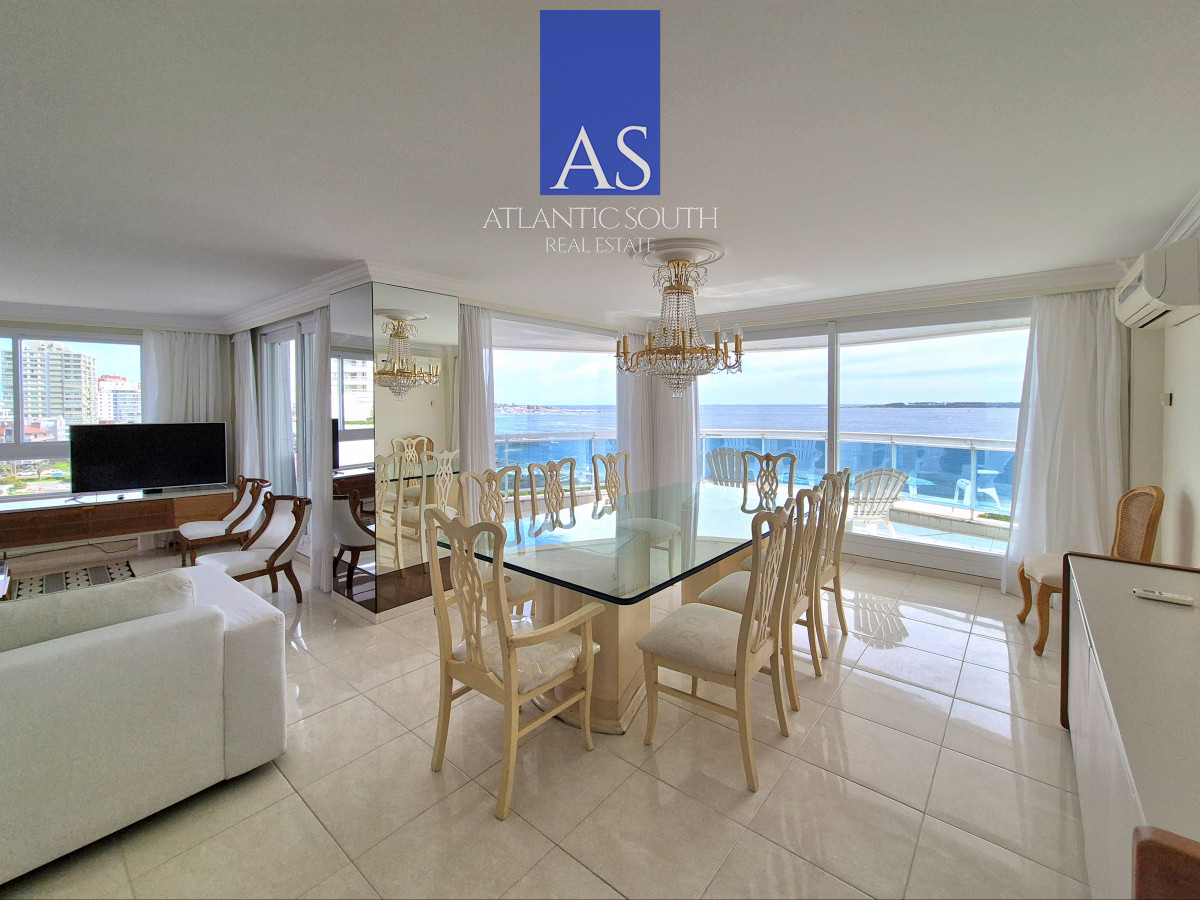Apartamento ID.3939 - Apartamento 3 dormitorios en suite torre de lujo primera linea frente al mar Millenium Playa Mansa Enjoy Punta del Este