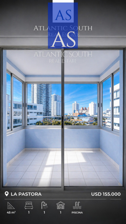 Apartamento ID.4418 - Apartamento 1 dormitorio en venta cercano al Mar terraza y cochera Playa Mansa Punta del Este