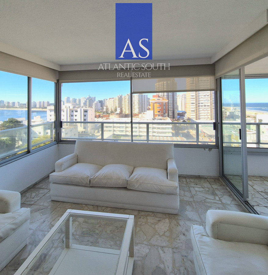 Apartamento ID.4375 - Apartamento piso alto vista espectacular en venta de 2 dormitorios + Dependencia completa en Península Puerto Punta del Este