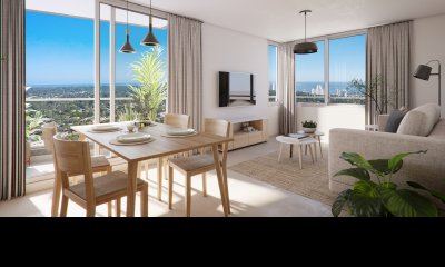 Apartamento 1 dormitorio de calidad Torre en construcción entrega Febrero 2025 ley vivienda promovida terraza y garage