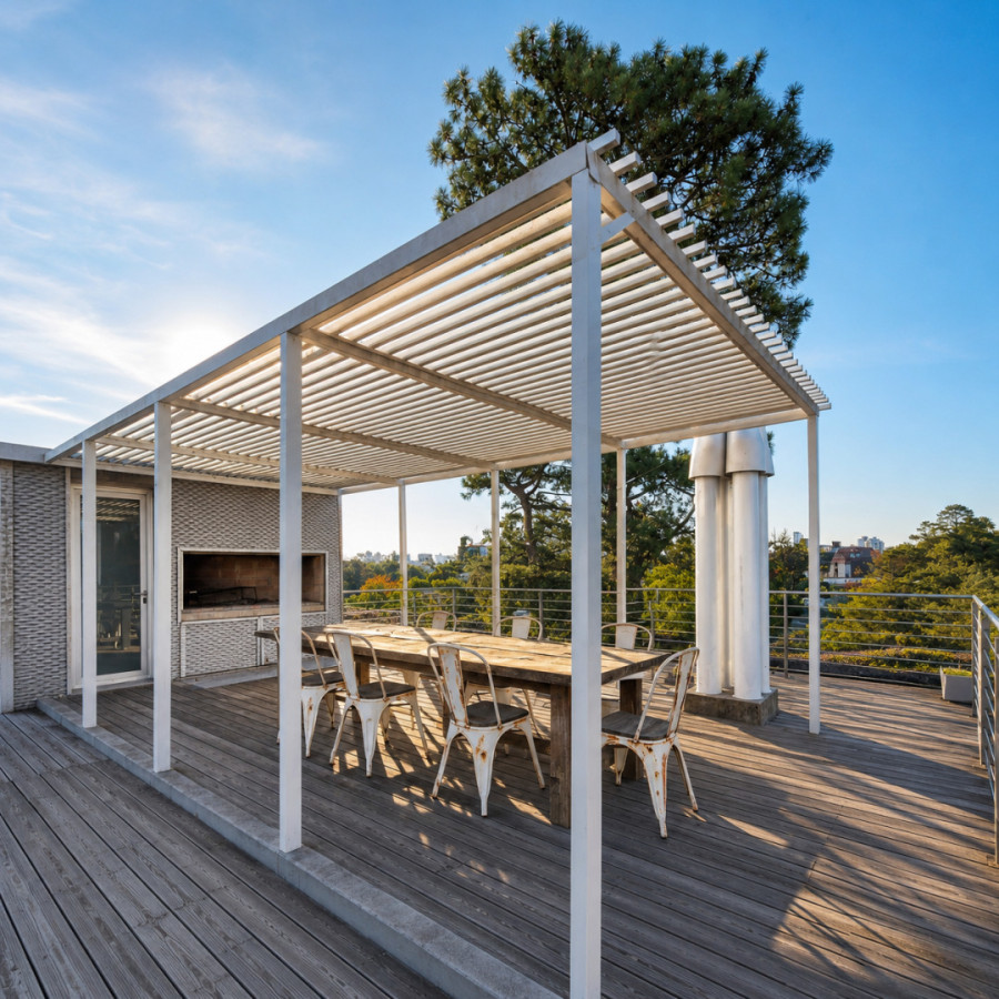 Penthouse de 2 dormitorios moderno + barbacoa uso exclusiva Playa Mansa Punta del Este