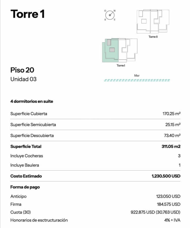 Apartamento ID.4434 - Venta apartamento 3 dormitorios  