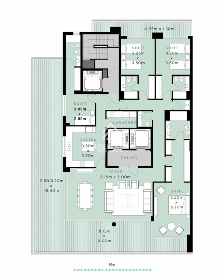 Apartamento ID.4434 - Venta apartamento 3 dormitorios  
