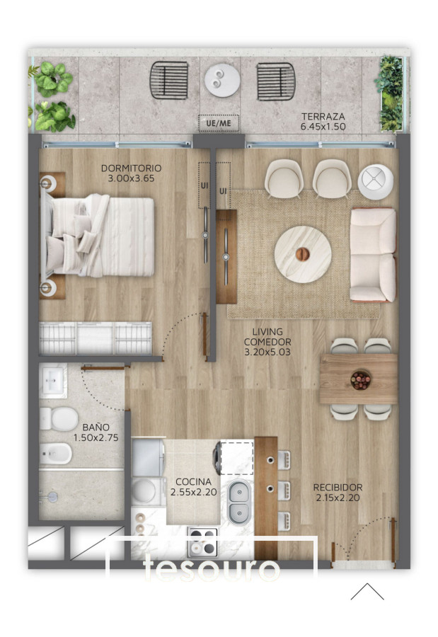 Apartamento ID.3908 - VENTA APARTAMENTO 1 DORMITORIO - POCITOS