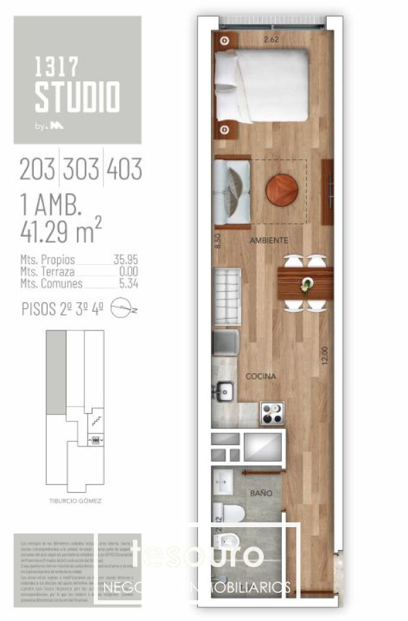 Apartamento ID.2352 - VENTA MONOAMBIENTE - BUCEO 