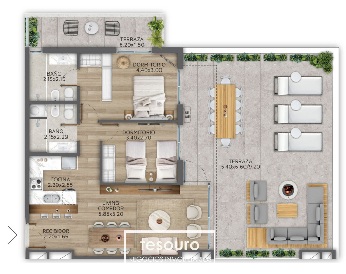 Apartamento ID.3978 - VENTA APARTAMENTO 2 DORMITORIOS - POCITOS