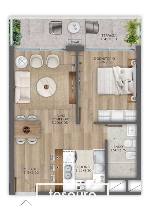 Apartamento ID.3977 - VENTA APARTAMENTO 1 DORMITORIO - POCITOS