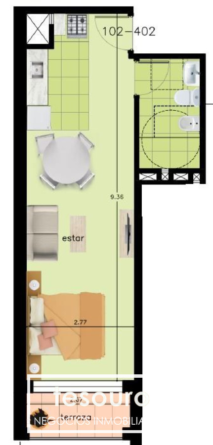 Apartamento ID.3647 - VENTA MONOAMBIENTE - BUCEO 