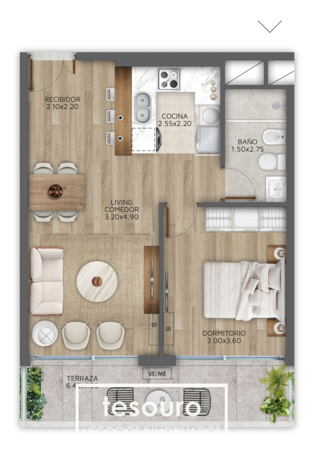 Apartamento ID.3981 - VENTA APARTAMENTO 1 DORMITORIO - POCITOS