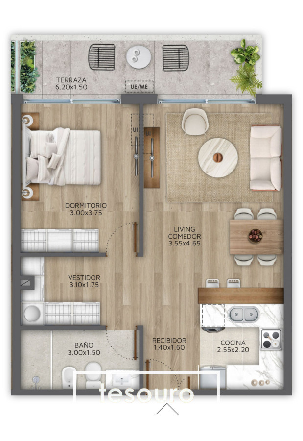Apartamento ID.3910 - VENTA APARTAMENTO 1 DORMITORIO - POCITOS