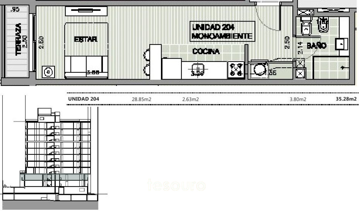 Apartamento ID.2150 - VENTA MONOAMBIENTE - PUNTA CARRETAS