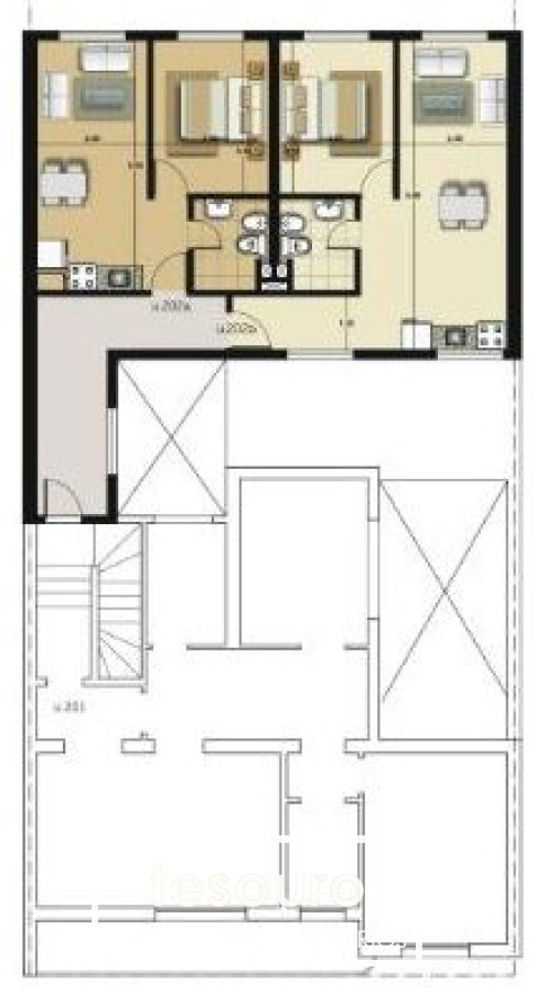 Apartamento ID.2358 - 2 APARTAMENTOS EN VENTA CON RENTA 1 DORMITORIO - PARQUE RODO