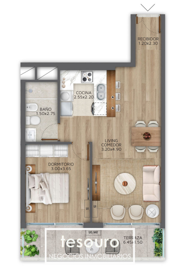 Apartamento ID.3897 - VENTA APARTAMENTO 1 DORMITORIO - POCITOS