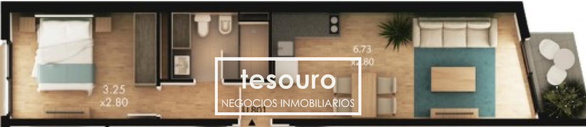 Apartamento ID.4375 - VENTA APARTAMENTO 1 DORMITORIO - PUERTITO DEL BUCEO