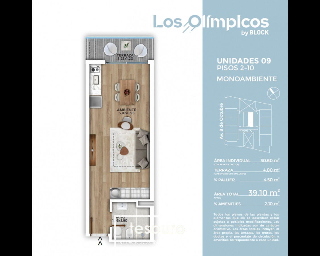 Apartamento ID.3794 - VENTA MONOAMBIENTE - LA BLANQUEADA