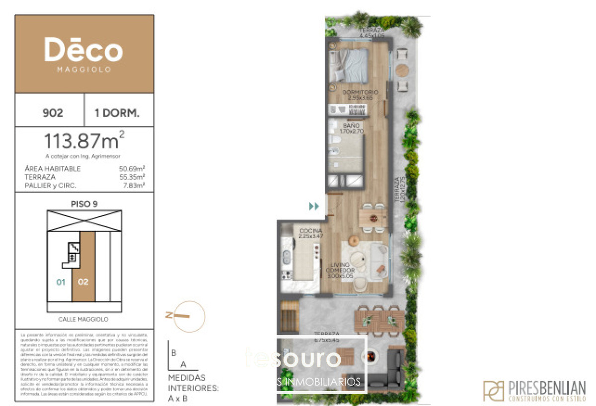 Apartamento ID.5329 - VENTA APARTAMENTO 1 DORMITORIO - PARQUE RODO