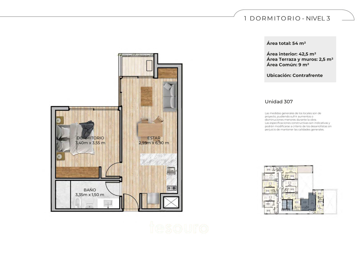 Apartamento ID.4913 - VENTA APARTAMENTO 1 DORMITORIO - CENTRO