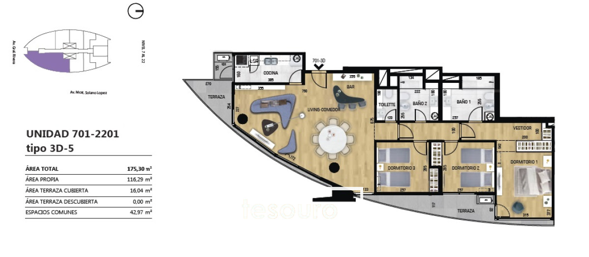 Apartamento ID.3186 - VENTA APARTAMENTO 3 DORMITORIOS - BUCEO