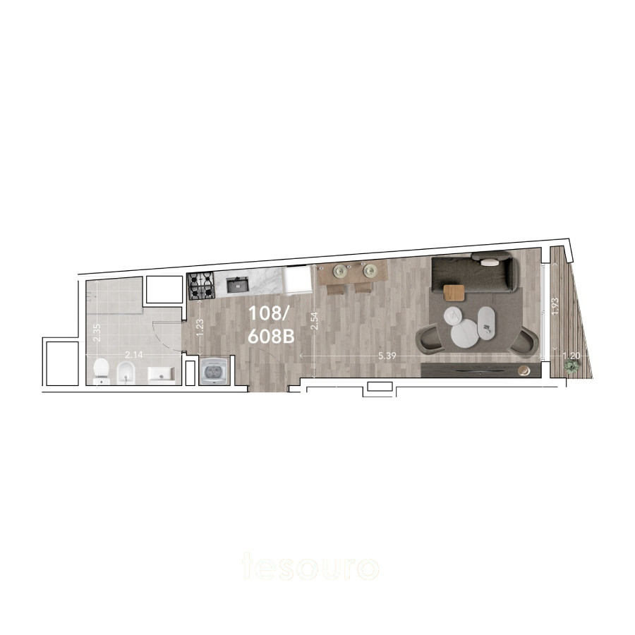 Apartamento ID.4034 - VENTA MONOAMBIENTE - LA BLANQUEADA