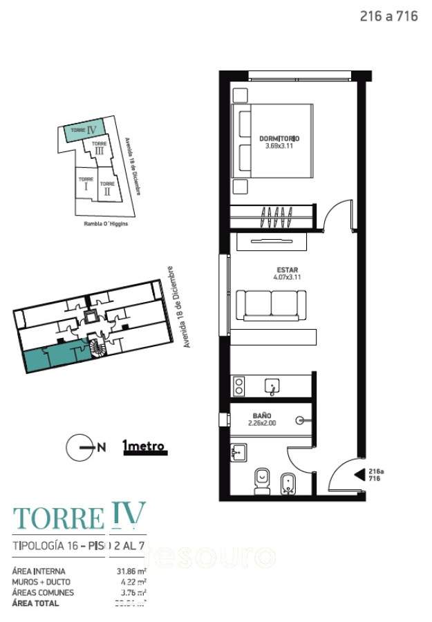 Apartamento ID.3424 - VENTA APARTAMENTO 1 DORMITORIO EN MALVÍN
