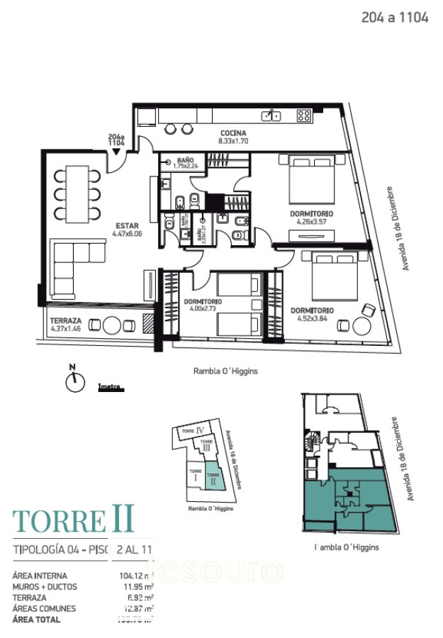 Apartamento ID.3452 - VENTA APARTAMENTO 3 DORMITORIOS - MALVIN