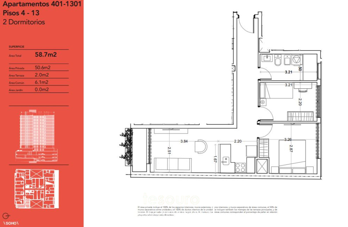 Apartamento ID.3515 - VENTA APARTAMENTO 2 DORMITORIOS - PALERMO