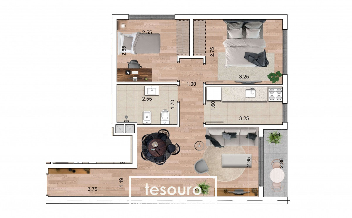 Apartamento ID.3598 - VENTA APARTAMENTO 2 DORMITORIOS - TRES CRUCES