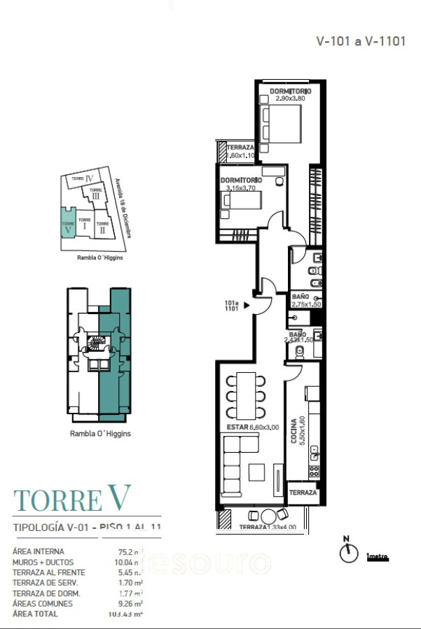 Apartamento ID.3607 - VENTA APARTAMENTO 2 DORMITORIOS - MALVÍN