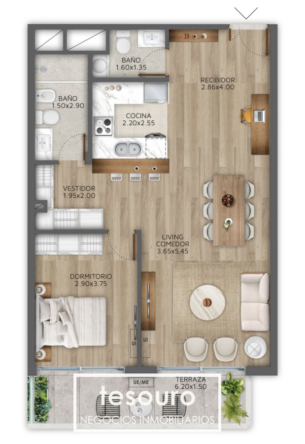 Apartamento ID.3930 - VENTA APARTAMENTO 1 DORMITORIO - POCITOS
