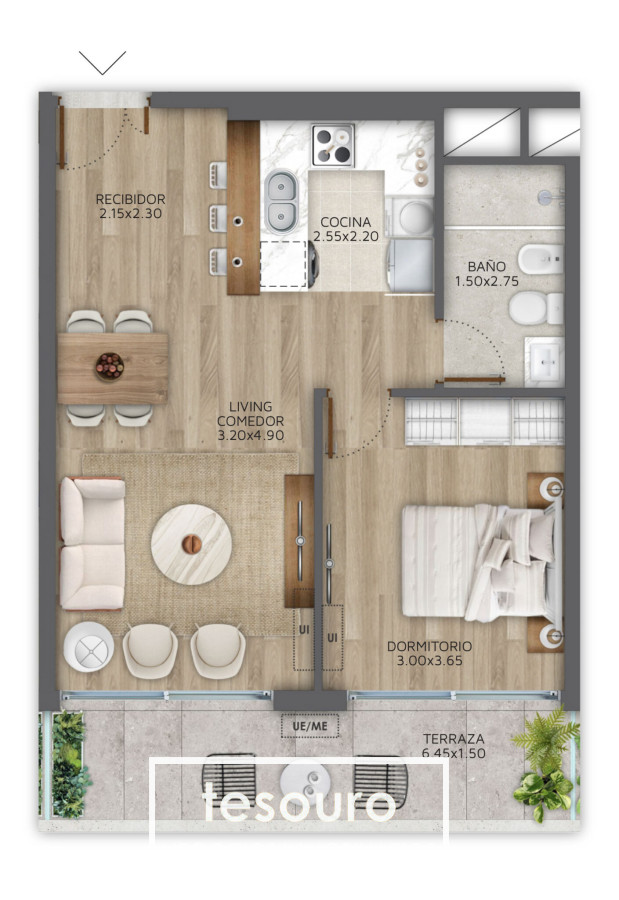 Apartamento ID.3965 - VENTA APARTAMENTO 1 DORMITORIO - POCITOS