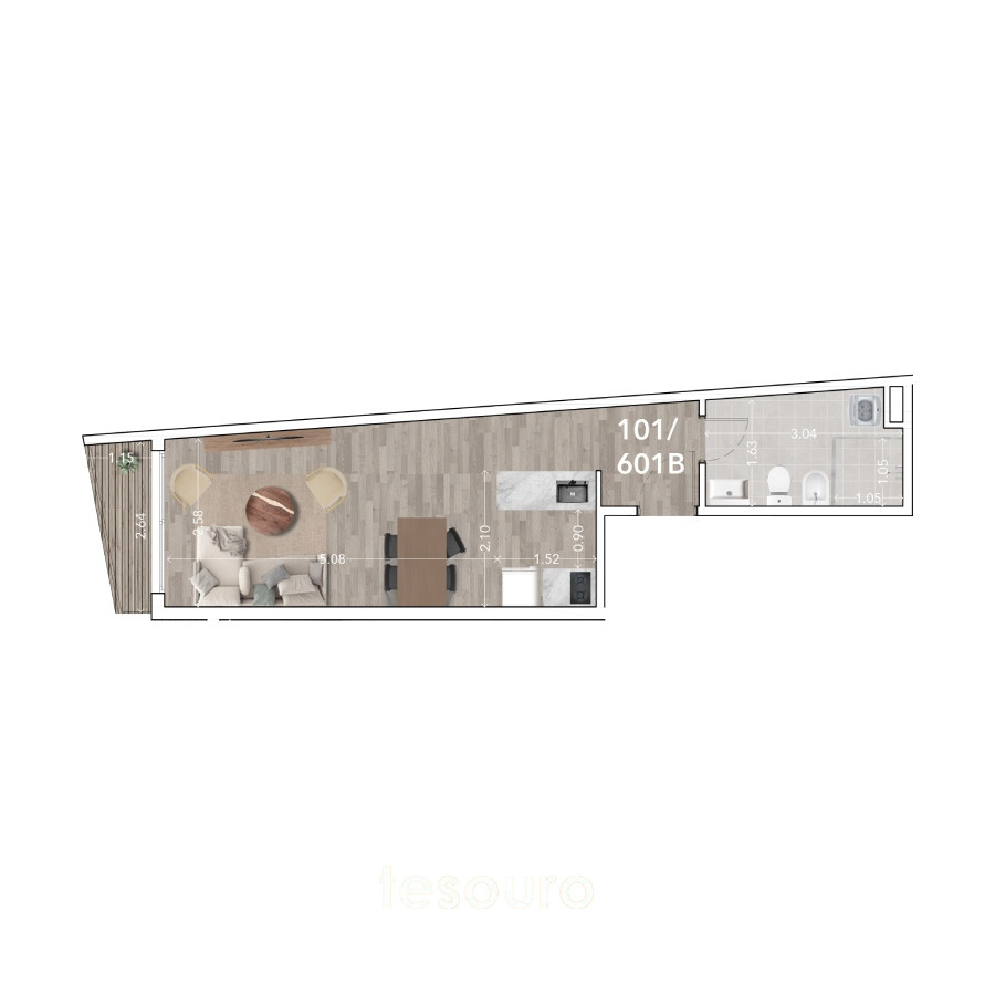Apartamento ID.4005 - VENTA MONOAMBIENTE - LA BLANQUEADA