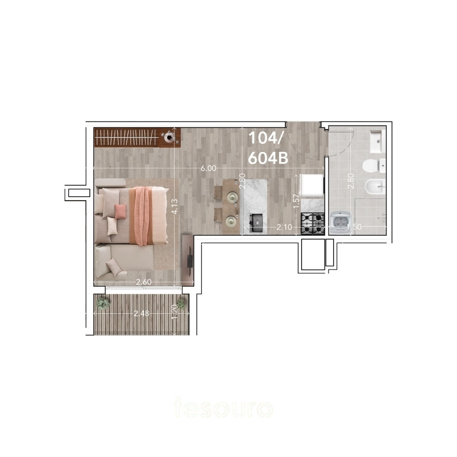 Apartamento ID.4026 - VENTA MONOAMBIENTE - LA BLANQUEADA