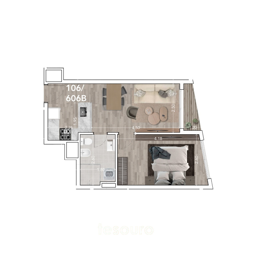 Apartamento ID.4031 - VENTA APARTAMENTO 1 DORMITORIO - LA BLANQUEADA