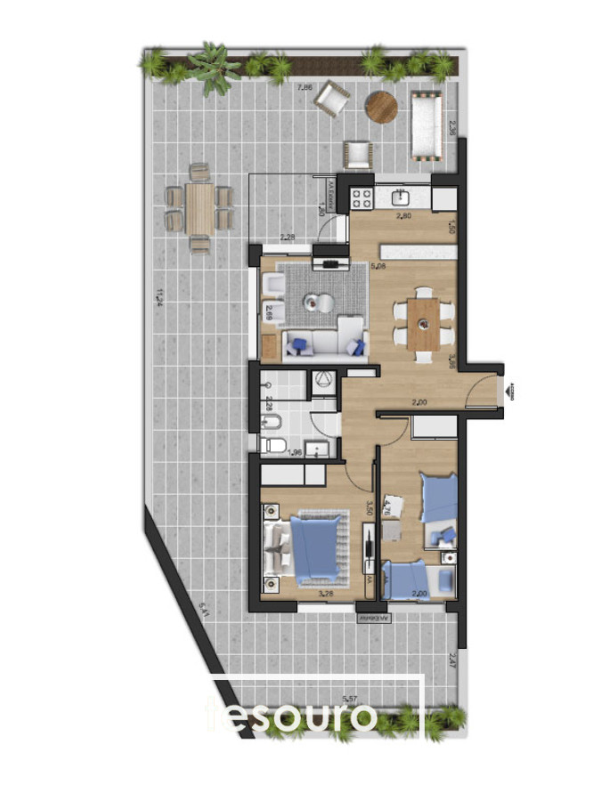 Apartamento ID.3144 - VENTA APARTAMENTO 2 DORMITORIOS - TRES CRUCES
