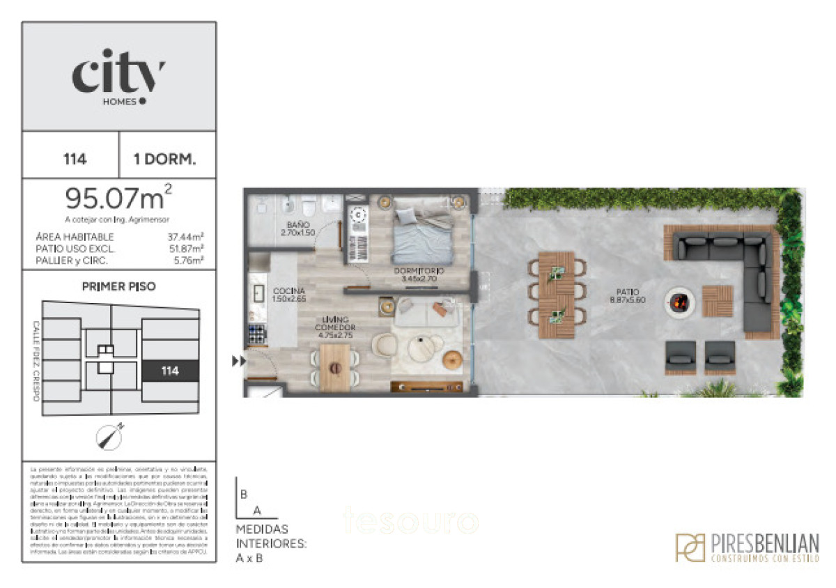 Apartamento ID.5532 - VENTA APARTAMENTO 1 DORMITORIO - CORDÓN