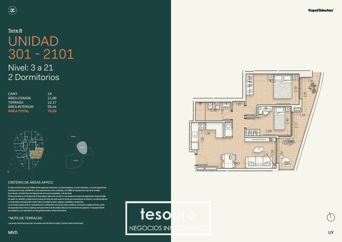 Apartamento ID.5694 - VENTA APARTAMENTO DE 2 DORMITORIOS EN BUCEO