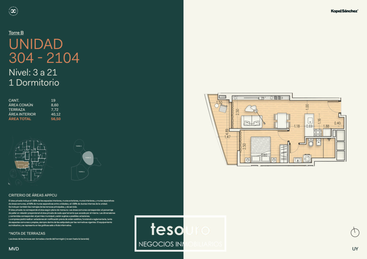 Apartamento ID.5699 - VENTA APARTAMENTO DE 2 DORMITORIOS EN BUCEO