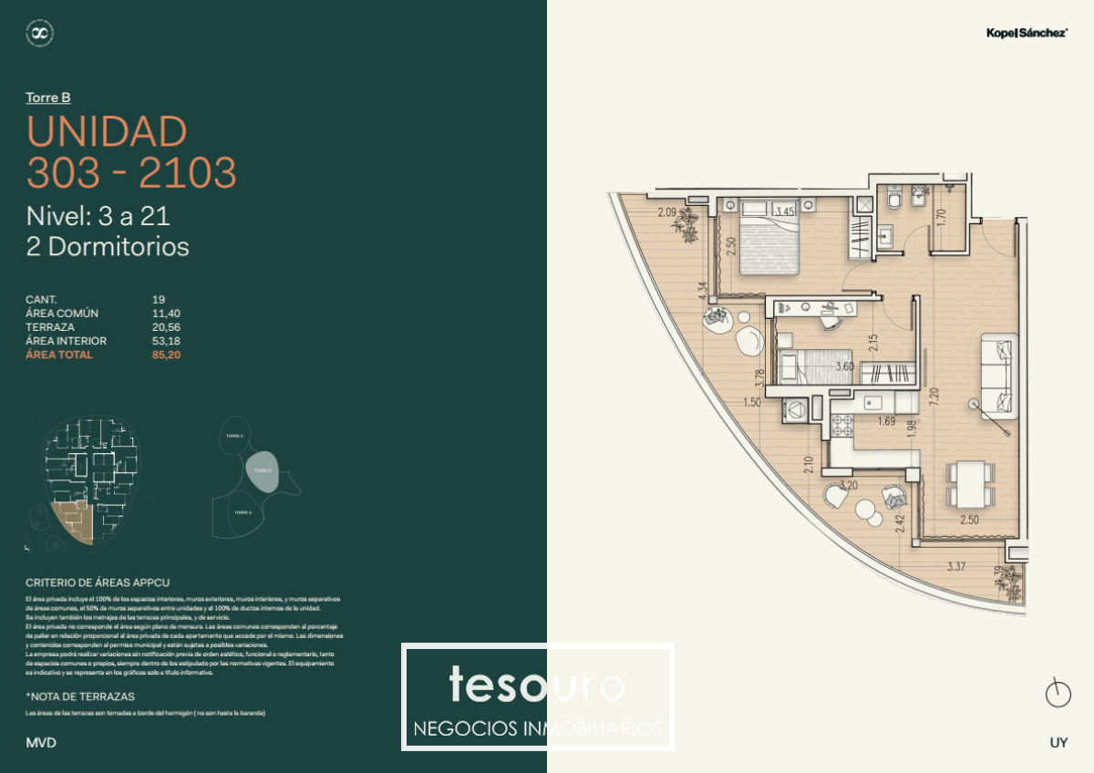 Apartamento ID.5702 - VENTA APARTAMENTO DE 2 DORMITORIOS EN BUCEO