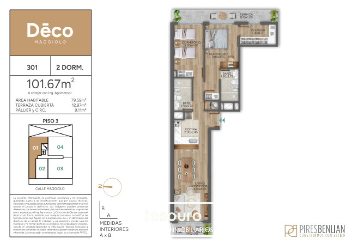 Apartamento ID.5318 - VENTA APARTAMENTO 2 DORMITORIOS - PARQUE RODO