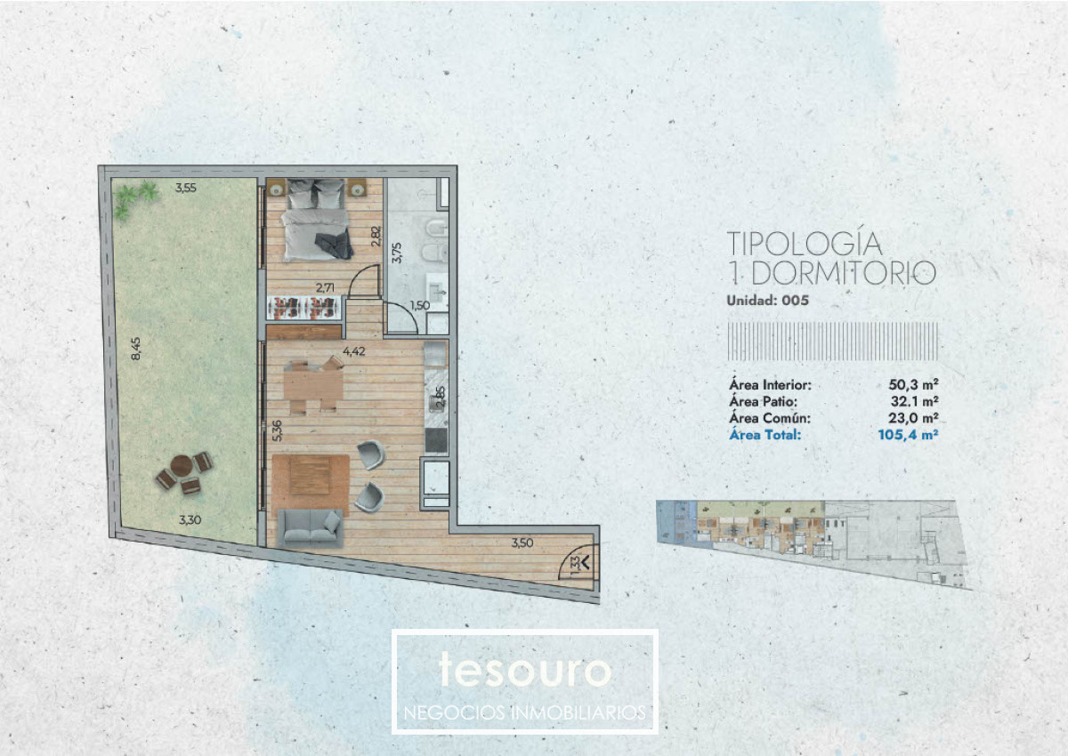 Apartamento ID.4926 - VENTA APARTAMENTO 1 DORMITORIO - POCITOS