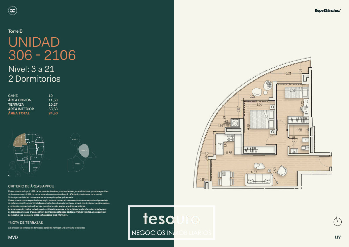 Apartamento ID.5687 - VENTA APARTAMENTO DE 2 DORMITORIOS EN BUCEO