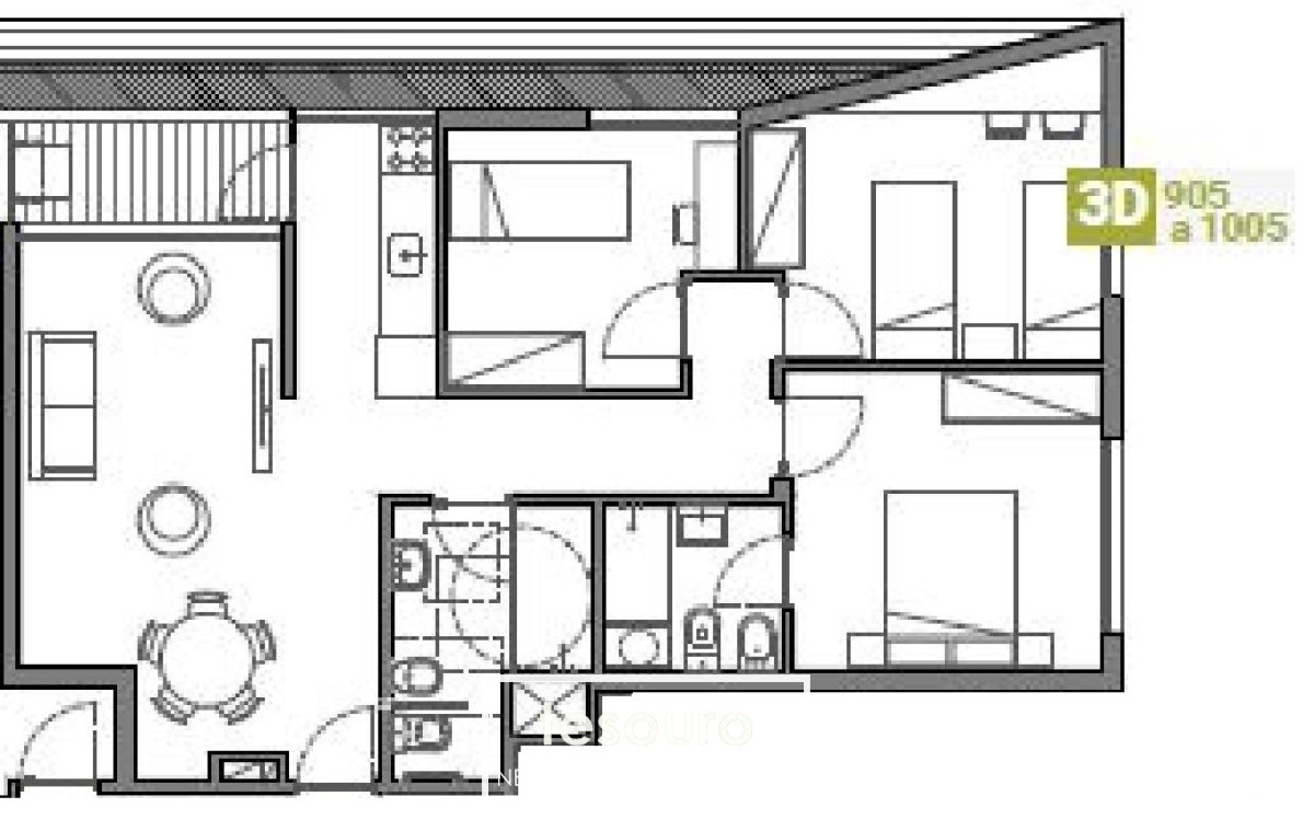 Apartamento ID.1453 - VENTA APARTAMENTO 3 DORMITORIOS - AGUADA