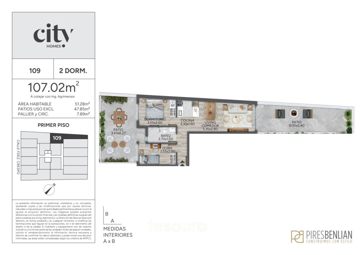 Apartamento ID.5274 - VENTA APARTAMENTO 2 DORMITORIOS - CORDÓN