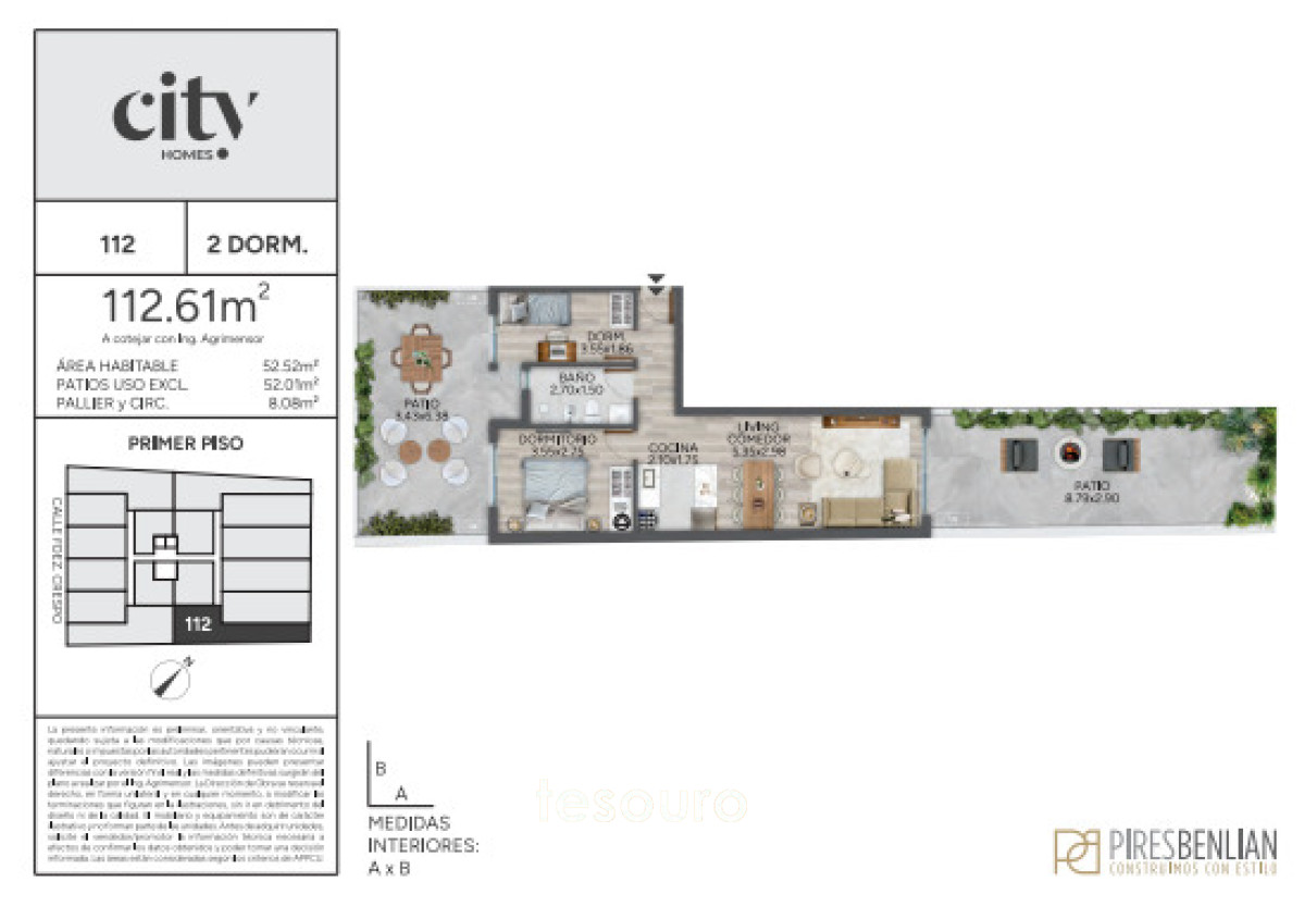 Apartamento ID.5530 - VENTA APARTAMENTO 2 DORMITORIOS - CORDÓN